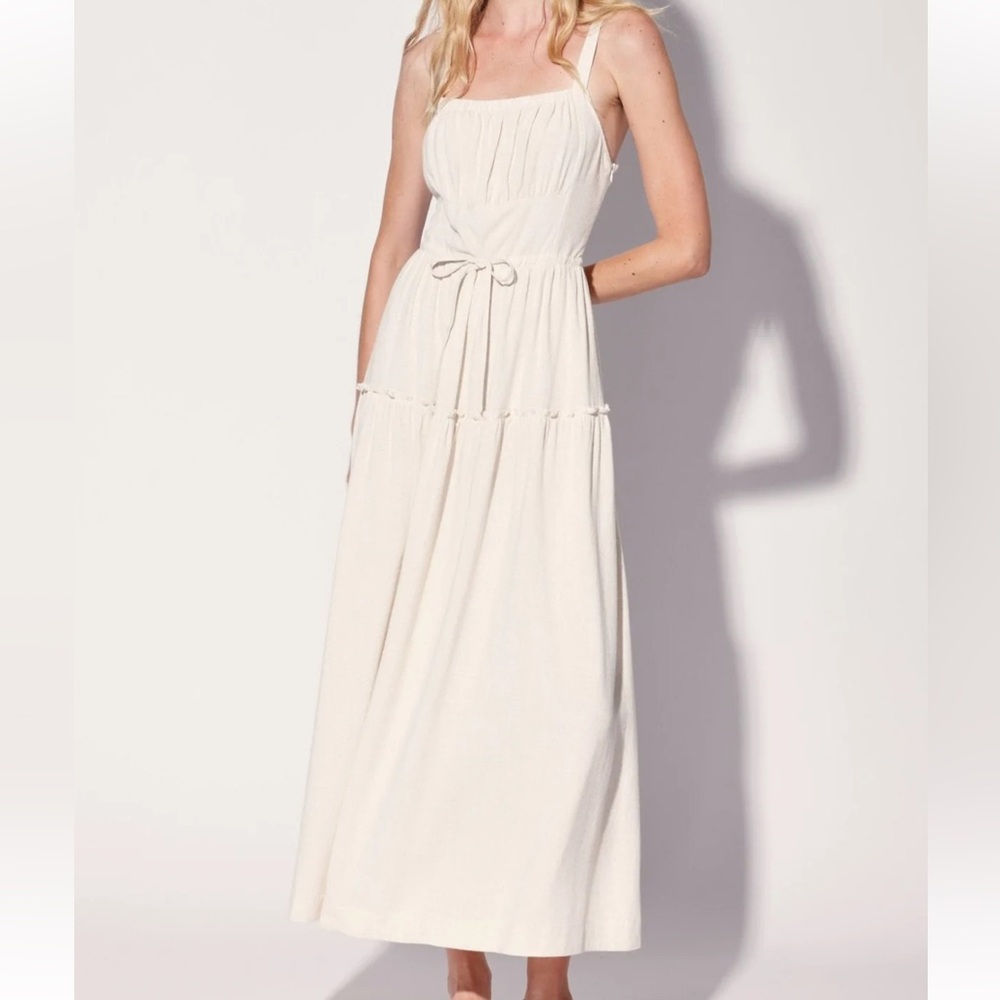 NWT🤍WALTER BAKER Brynn Oatmeal Maxi Dress. Size L